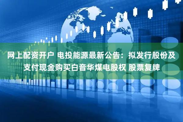 网上配资开户 电投能源最新公告：拟发行股份及支付现金购买白音华煤电股权 股票复牌