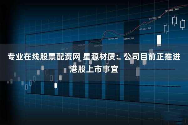 专业在线股票配资网 星源材质：公司目前正推进港股上市事宜