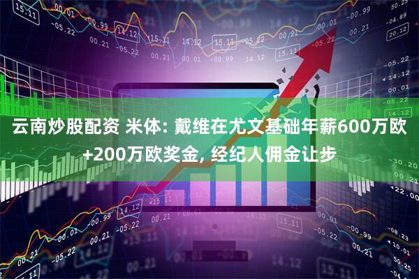 云南炒股配资 米体: 戴维在尤文基础年薪600万欧+200万欧奖金, 经纪人佣金让步